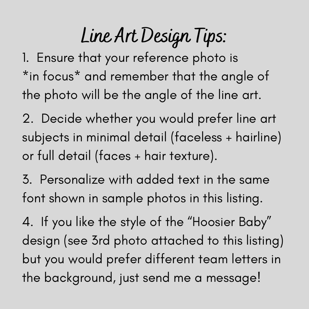Personalized Photo to Line Art