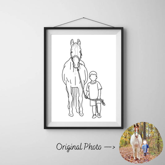 Personalized Photo to Line Art