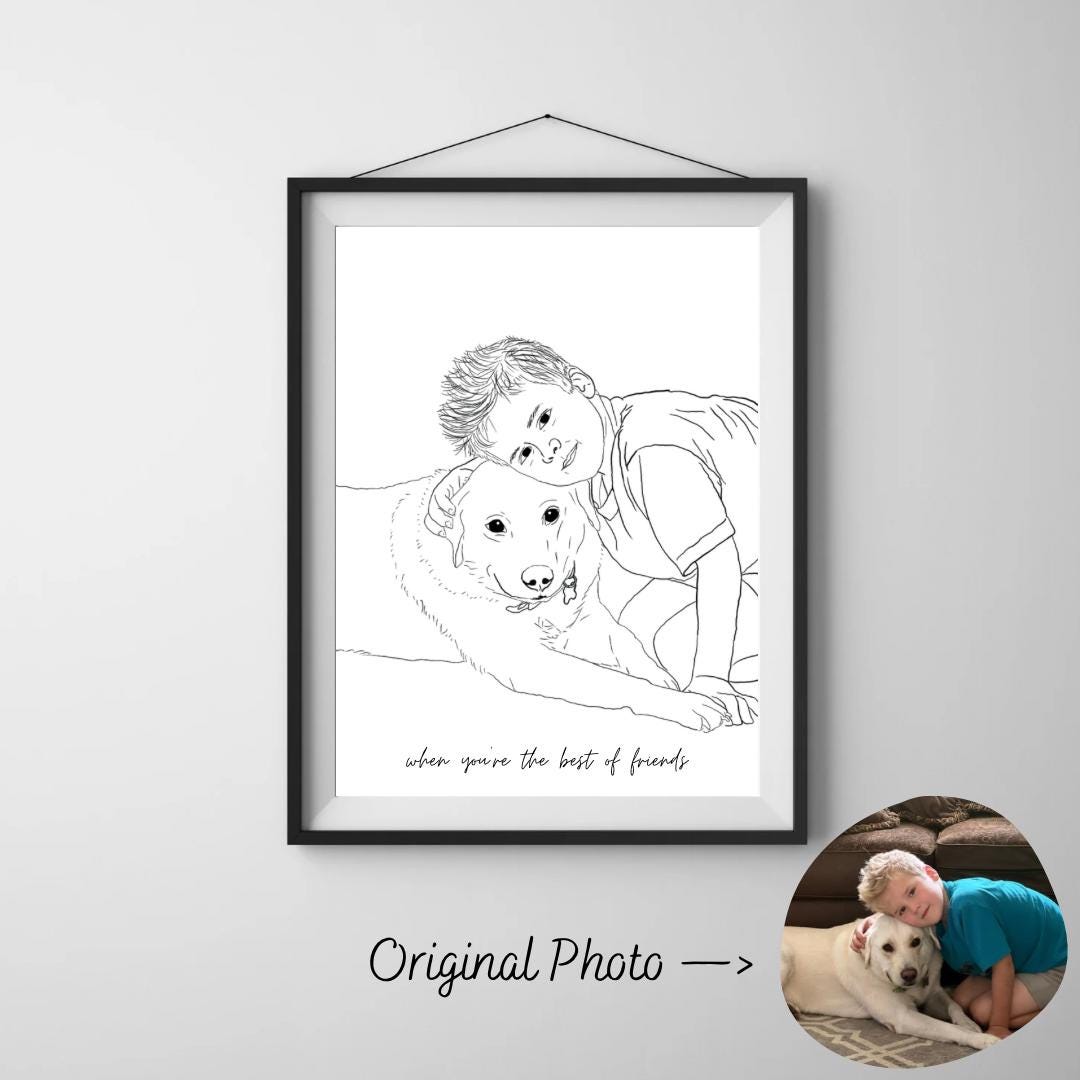 Personalized Photo to Line Art